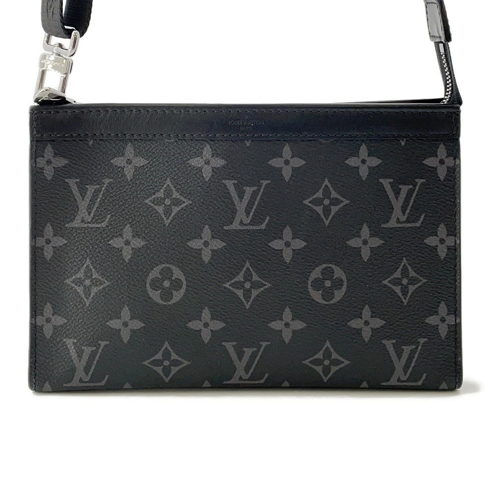 Louis Vuitton Shoulder Bag Monogram Eclipse Black Gaston Wearable Wallet Black